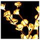 Albero LED con rose illuminato bianco caldo 50 cm s3