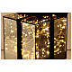 Smoked glass illuminated LED gift box 15x15x15 cm s3