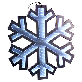 Snowflake Infinity Light, diameter of 16 in, 195 LEDs