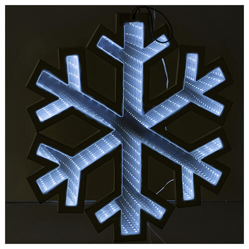 Snowflake Infinity Light, diameter of 16 in, 195 LEDs 1