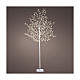 Beleuchteter Baum, weiß, 150 cm hoch, 480 warmweiße MicroLEDs, für den Innen- und Außenbereich s1