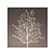 Beleuchteter Baum, weiß, 150 cm hoch, 480 warmweiße MicroLEDs, für den Innen- und Außenbereich s4