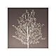 Stylised light tree of 60 in, 480 micro LED lights, warm white, in/outdoor s4