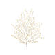 Stylised light tree of 60 in, 480 micro LED lights, warm white, in/outdoor s5