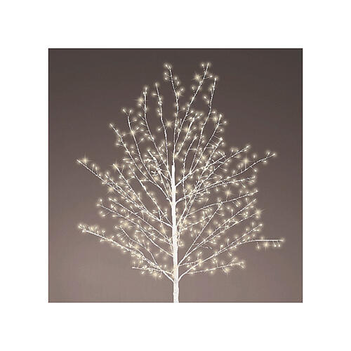 Árbol luminoso 150 cm estilizado 480 micro led blanco cálido int ext 4