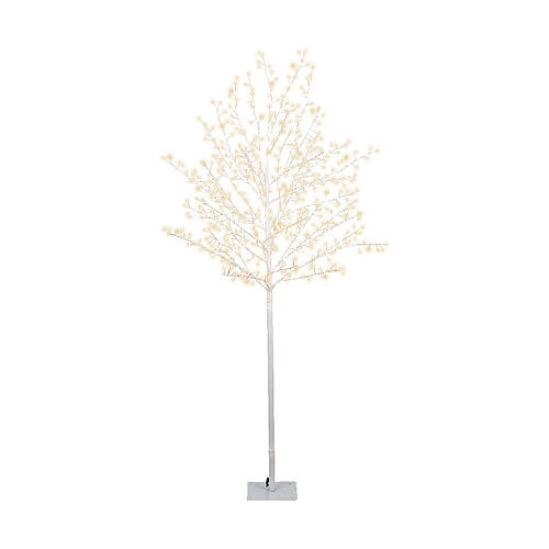 Stylizowane drzewko świetlne 150 cm, 480 mikro diod LED, ciepła biel, do wnętrz i na zewnątrz 2