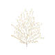 Stylized 150cm lighted tree 480 warm white micro LEDs indoor outdoor s5