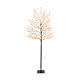 Beleuchteter Baum, schwarz, 150 cm hoch, 480 klassisch warme MicroLEDs, für den Innen- und Außenbereich s2