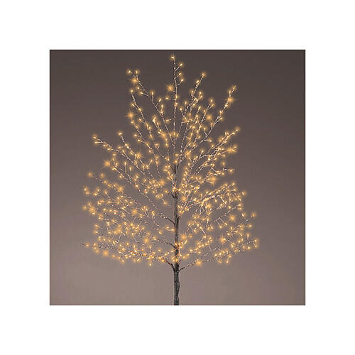 Árbol luminoso navideño negro 150 cm luz extra cálida 480 micro LED int ext 3