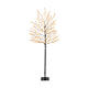 Árbol luminoso navideño negro 150 cm luz extra cálida 480 micro LED int ext s2