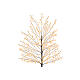 Árbol luminoso navideño negro 150 cm luz extra cálida 480 micro LED int ext s4