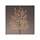 Árvore luminosa preta 150 cm 480 luzes micro LED branco extra quente int/ext s3