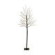 Stylised black light tree of 60 in, 480 micro LED lights, warm white, in/outdoor s2