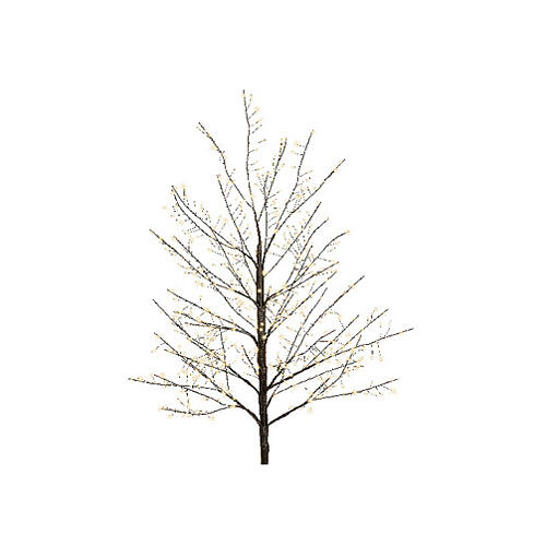 Árbol navideño 480 LED luminoso negro 150 cm int ext blanco cálido 4