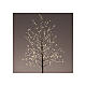 Árbol navideño 480 LED luminoso negro 150 cm int ext blanco cálido s3