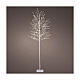 Árbol luminoso 180 cm navideño 720 micro LED blanco cálido int ext base metal s1