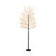 Árbol luminoso negro 180 cm 720 micro LED int ext blanco extra cálido s2