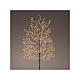 Albero natalizio nero 180 cm luminoso 720 micro LED int est bianco extra caldo s3