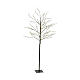 Árbol luminoso 180 cm navideño 720 micro LED blanco cálido int ext negro s2