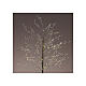 Árbol luminoso 180 cm navideño 720 micro LED blanco cálido int ext negro s3