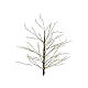 Árbol luminoso 180 cm navideño 720 micro LED blanco cálido int ext negro s4