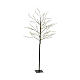 Árvore Natal preta 180 cm 720 luzes micro LED branco quente int/ext s2