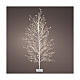 Beleuchteter Baum, weiß, 150 cm hoch, 1350 warmweiße MicroLEDs, für den Innen- und Außenbereich s1