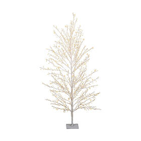 Árbol luminoso 1350 micro LED blanco cálido 150 cm ramas modelables int ext