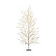Árvore luminosa 1350 luzes micro LED branco quente 150 cm galhos flexíveis int/ext s2