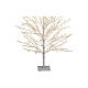 Árvore luminosa 1350 luzes micro LED branco quente 150 cm galhos flexíveis int/ext s4