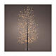 Beleuchteter Baum, schwarz, 150 cm hoch, 1350 klassisch warme MicroLEDs, für den Innen- und Außenbereich s1