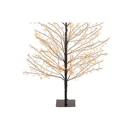 Albero luminoso nero 1350 micro LED luce extra calda 150 cm int est 4
