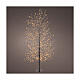 Albero luminoso nero 1350 micro LED luce extra calda 150 cm int est s1