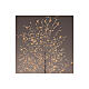 Albero luminoso nero 1350 micro LED luce extra calda 150 cm int est s3