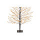 Albero luminoso nero 1350 micro LED luce extra calda 150 cm int est s4