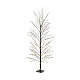 Black light tree with pliable branches, 1350 micro LED lights, warm white, in/outdoor, 60 in s2