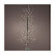 Albero luminoso Natale 150 cm bianco caldo 1350 microLED nero int est  s1