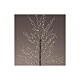 Albero luminoso Natale 150 cm bianco caldo 1350 microLED nero int est  s4