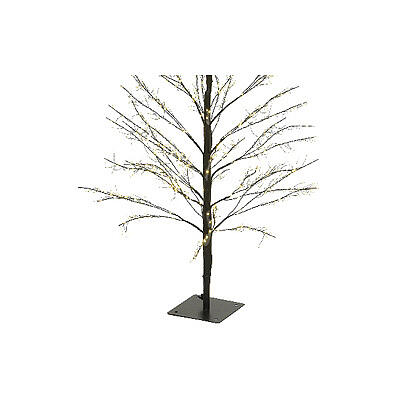Árvore luminosa Natal 1350 luzes micro LED branco quente 150 cm galhos preto int/ext 5
