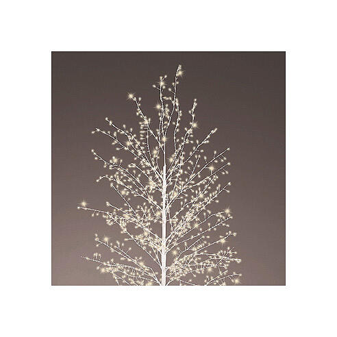 Beleuchteter Baum, weiß, 180 cm hoch, 1755 warmweiße MicroLEDs, für den Innen- und Außenbereich 3