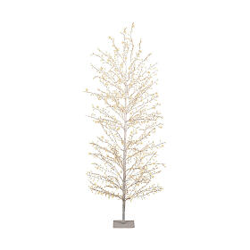 Árbol de Navidad luminoso 180 cm blanco cálido 1755 micro led int ext