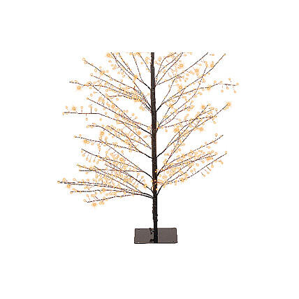 Árbol de Navidad negro 1755 micro LED luminoso 180 cm blanco extra cálido int ext 4