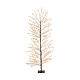 Árbol de Navidad negro 1755 micro LED luminoso 180 cm blanco extra cálido int ext s2