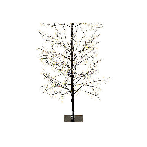 Black LED light tree, warm white, 70 in, 1755 micro LEDs, in/outdoor 4