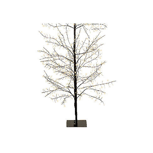 Árbol navideño 180 cm luminoso negro 1755 microLED blanco cálido int ext 4