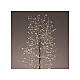 Árbol navideño 180 cm luminoso negro 1755 microLED blanco cálido int ext s3