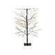 Árbol navideño 180 cm luminoso negro 1755 microLED blanco cálido int ext s4