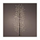 Árvore luminosa 180 cm preta 1755 luzes micro LED branco quente int/ext s1
