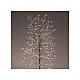 Árvore luminosa 180 cm preta 1755 luzes micro LED branco quente int/ext s3