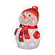 Snowman, 40 cold white LED lights, battery operated, acrylic, 14 in, IN/OUTDOOR s2